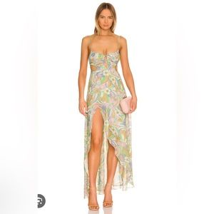 NWT For love and lemons Guinevere maxi dress